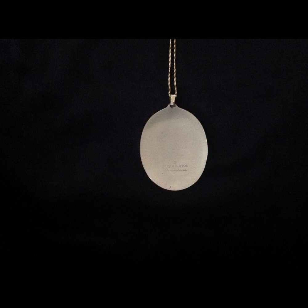 REED & BARTON Damascene "Bird of Paradise" Pendant - Picture 3 of 4